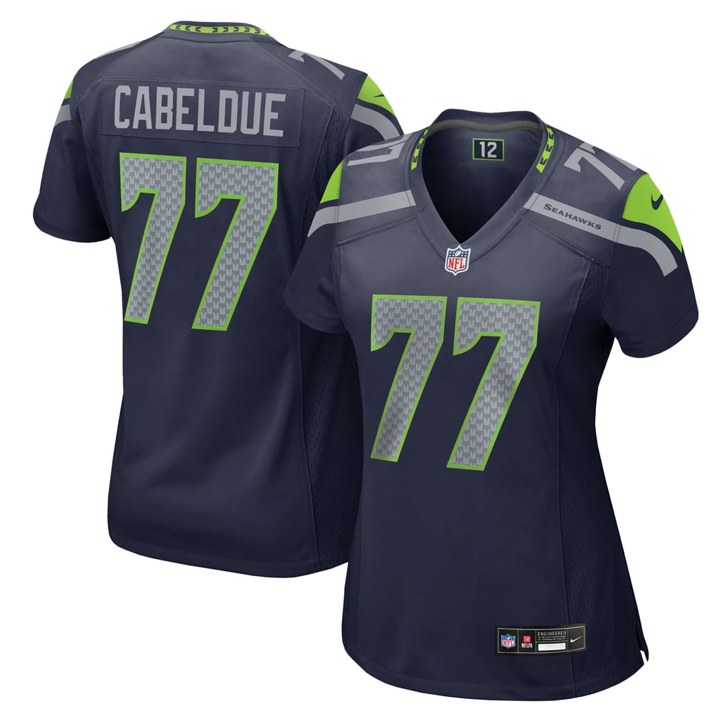 Women's Seattle Seahawks Bryce Cabeldue College Navy Team Game Jersey