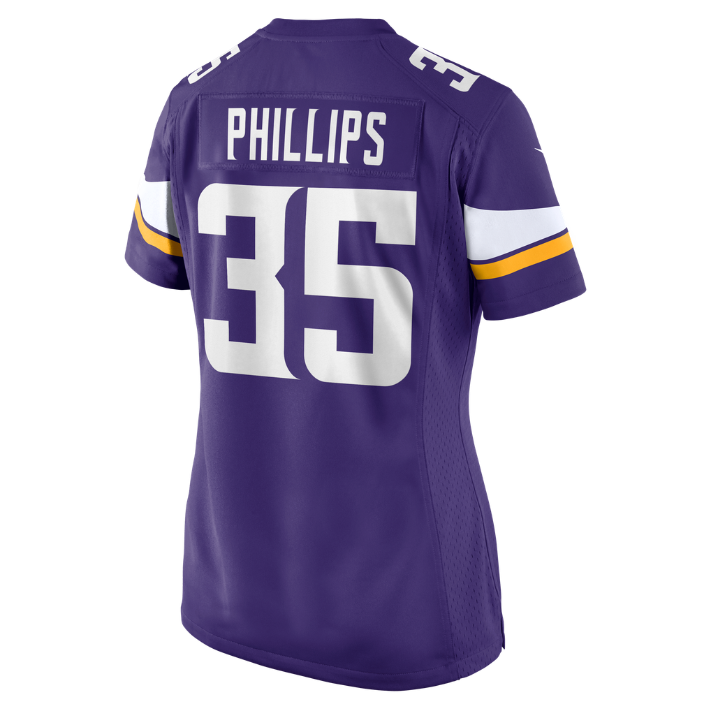 Women's Minnesota Vikings Bryce Phillips Purple Team Game Jersey