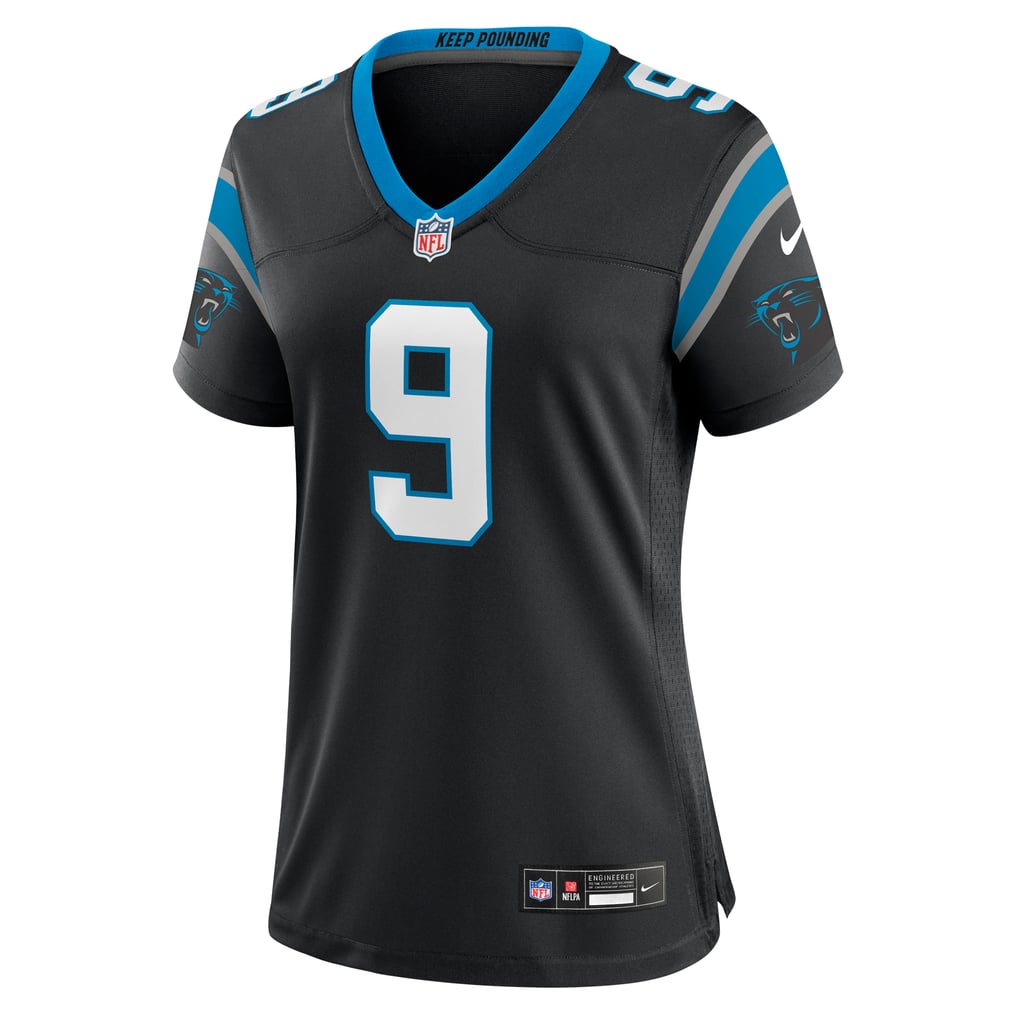 Women's Carolina Panthers Bryce Young Black Team Game Jersey