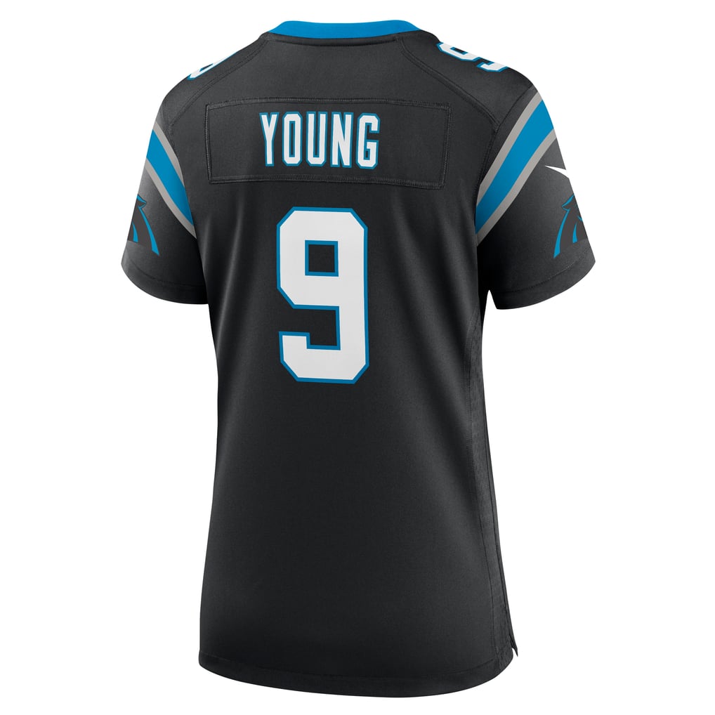 Women's Carolina Panthers Bryce Young Black Team Game Jersey