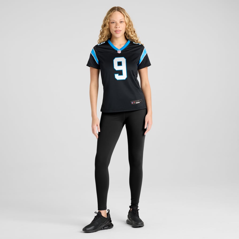 Women's Carolina Panthers Bryce Young Black Team Game Jersey