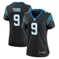 Women's Carolina Panthers Bryce Young Black Team Game Jersey