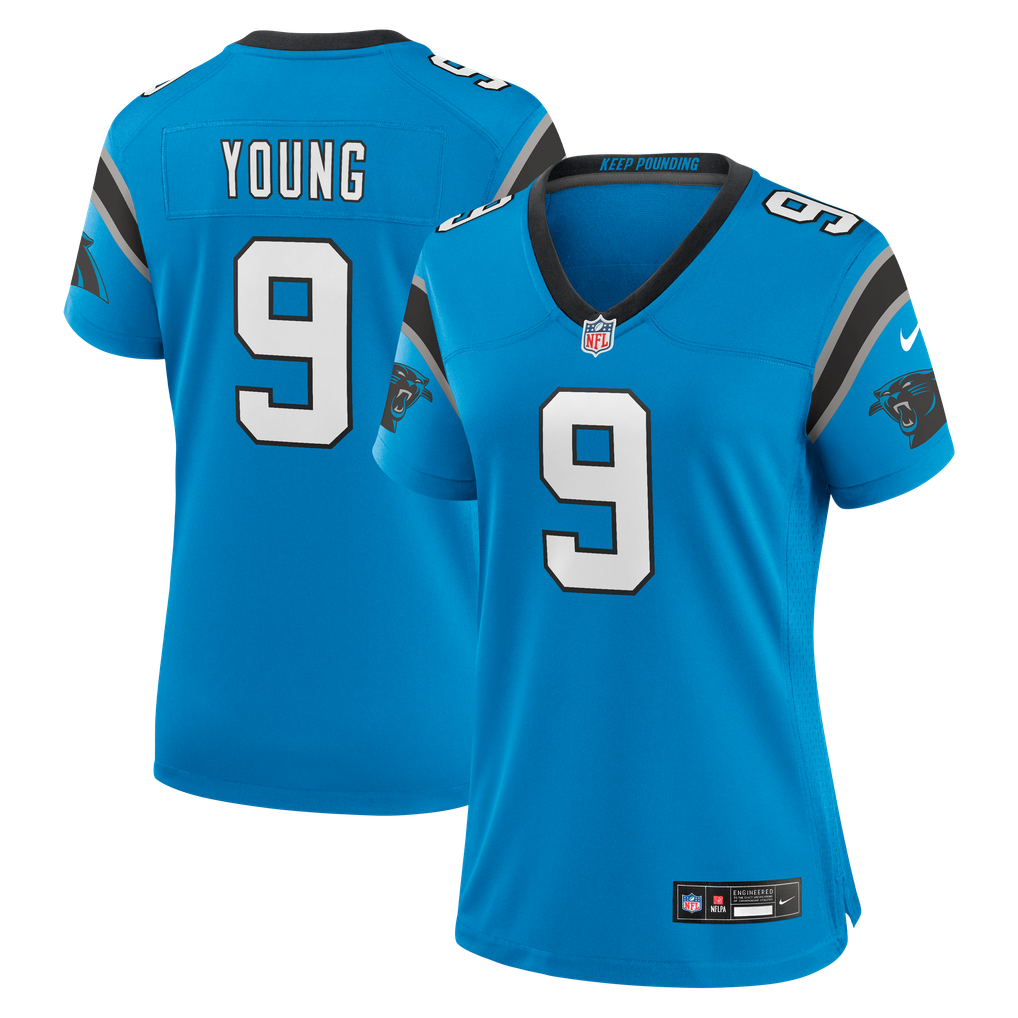 Women's Carolina Panthers Bryce Young Blue Player Jersey