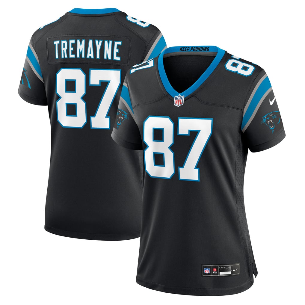 Women's Carolina Panthers Brycen Tremayne Black Team Game Jersey