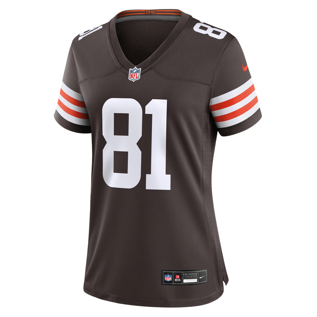 Women's Cleveland Browns Bub Means Brown Team Game Jersey