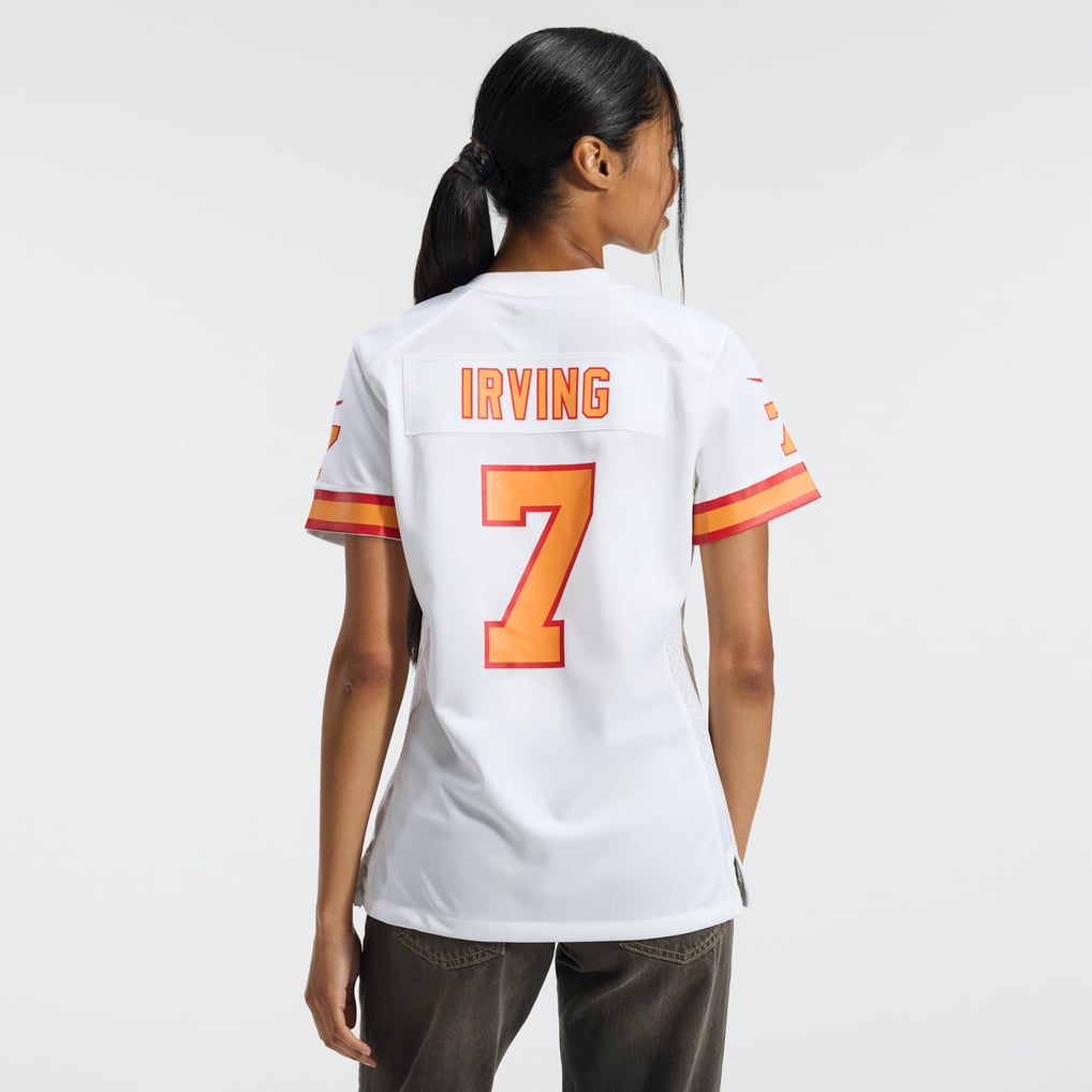 Women's '76 Tampa Bay Buccaneers Bucky Irving White Game Jersey