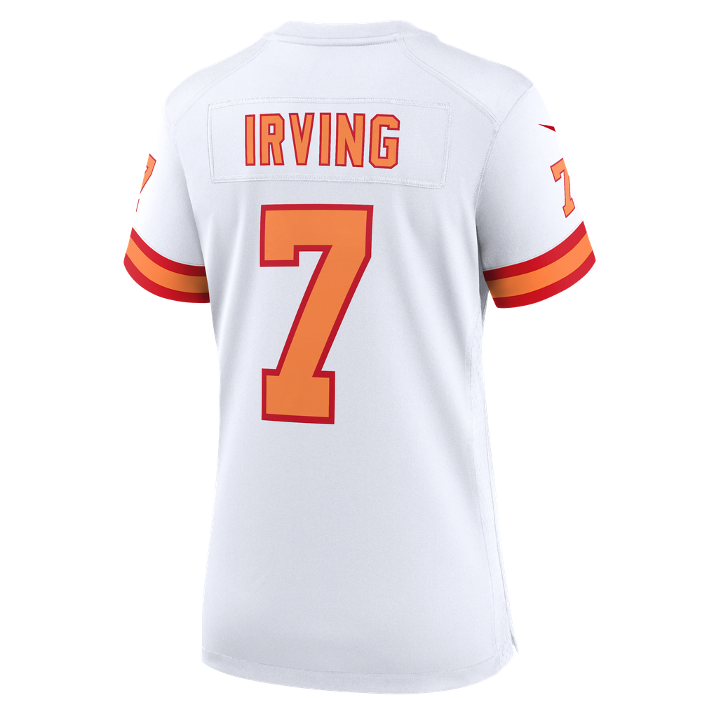 Women's '76 Tampa Bay Buccaneers Bucky Irving White Game Jersey