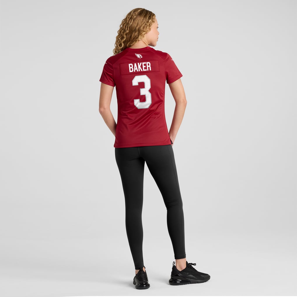 Women's Arizona Cardinals Budda Baker Cardinal Team Game Jersey