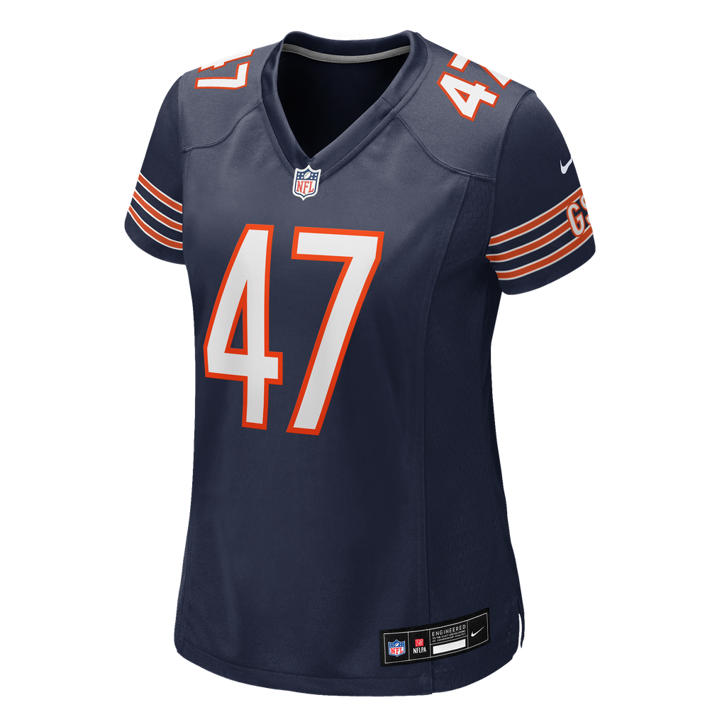 Women's Chicago Bears Buddy Johnson Navy Team Game Jersey