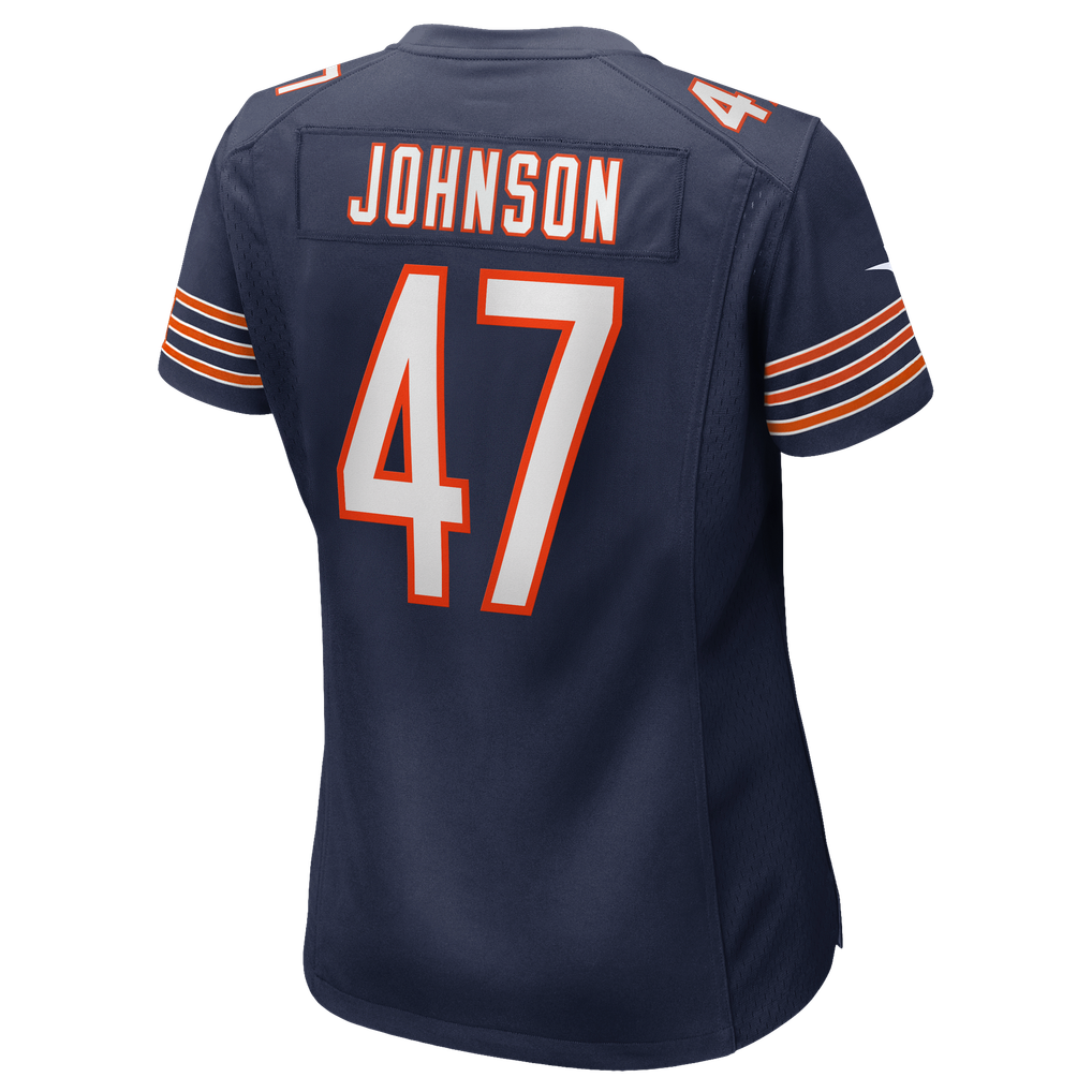 Women's Chicago Bears Buddy Johnson Navy Team Game Jersey