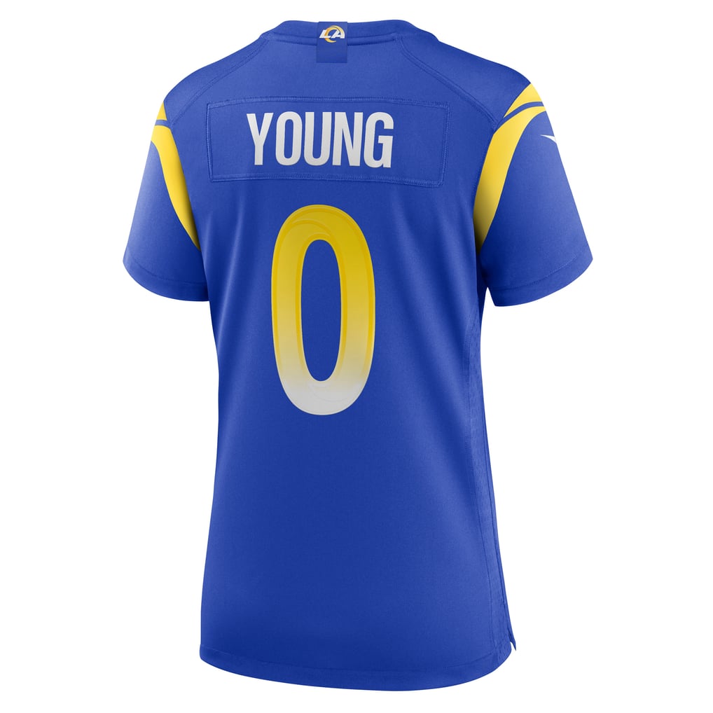 Women's Los Angeles Rams Byron Young Royal Home Game Jersey