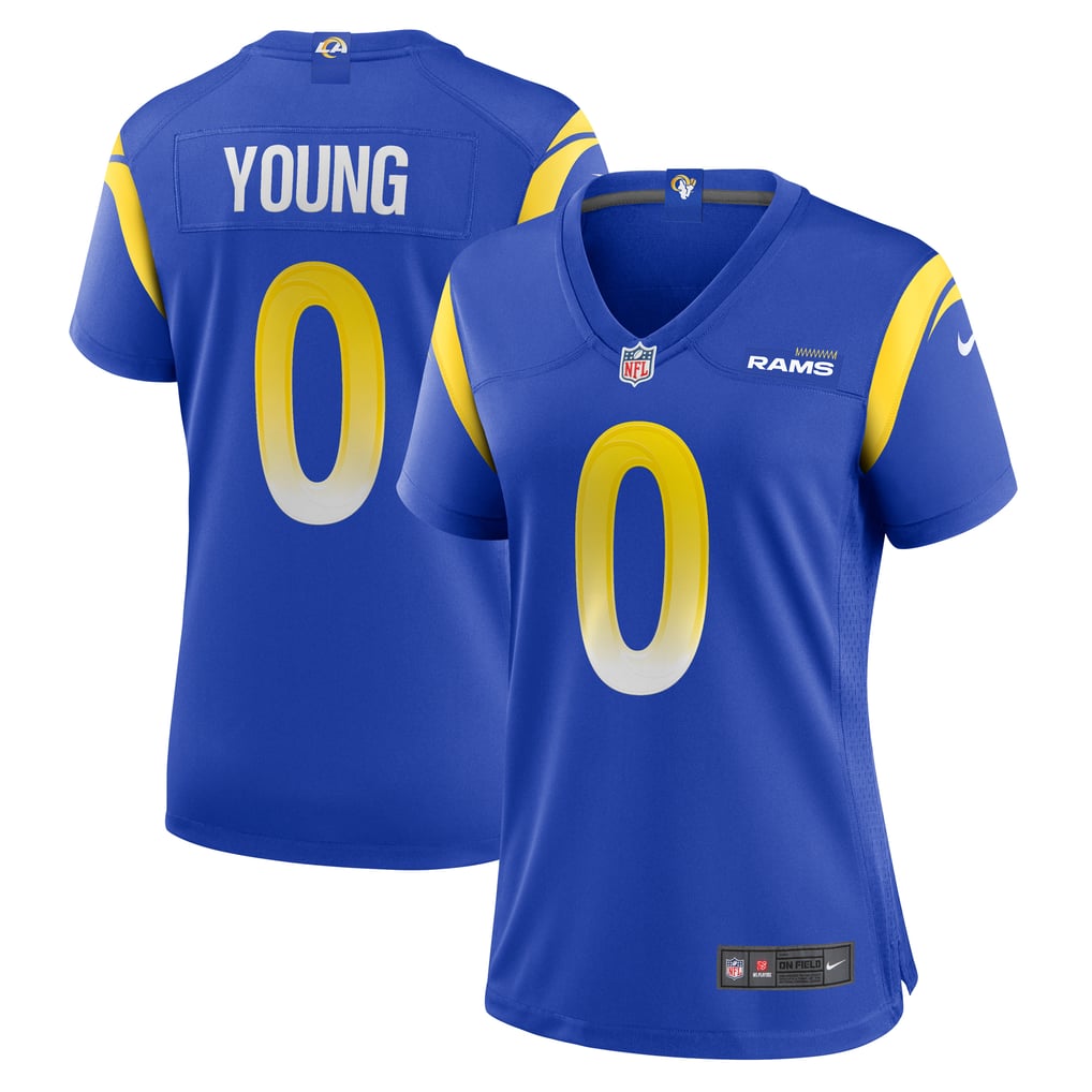 Women's Los Angeles Rams Byron Young Royal Home Game Jersey