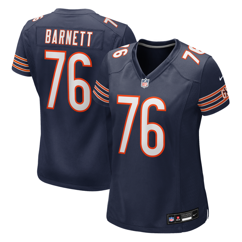 Women's Chicago Bears Caden Barnett Navy Team Game Jersey