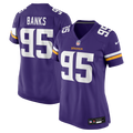Women's Minnesota Vikings Caleb Banks Purple Team Game Jersey