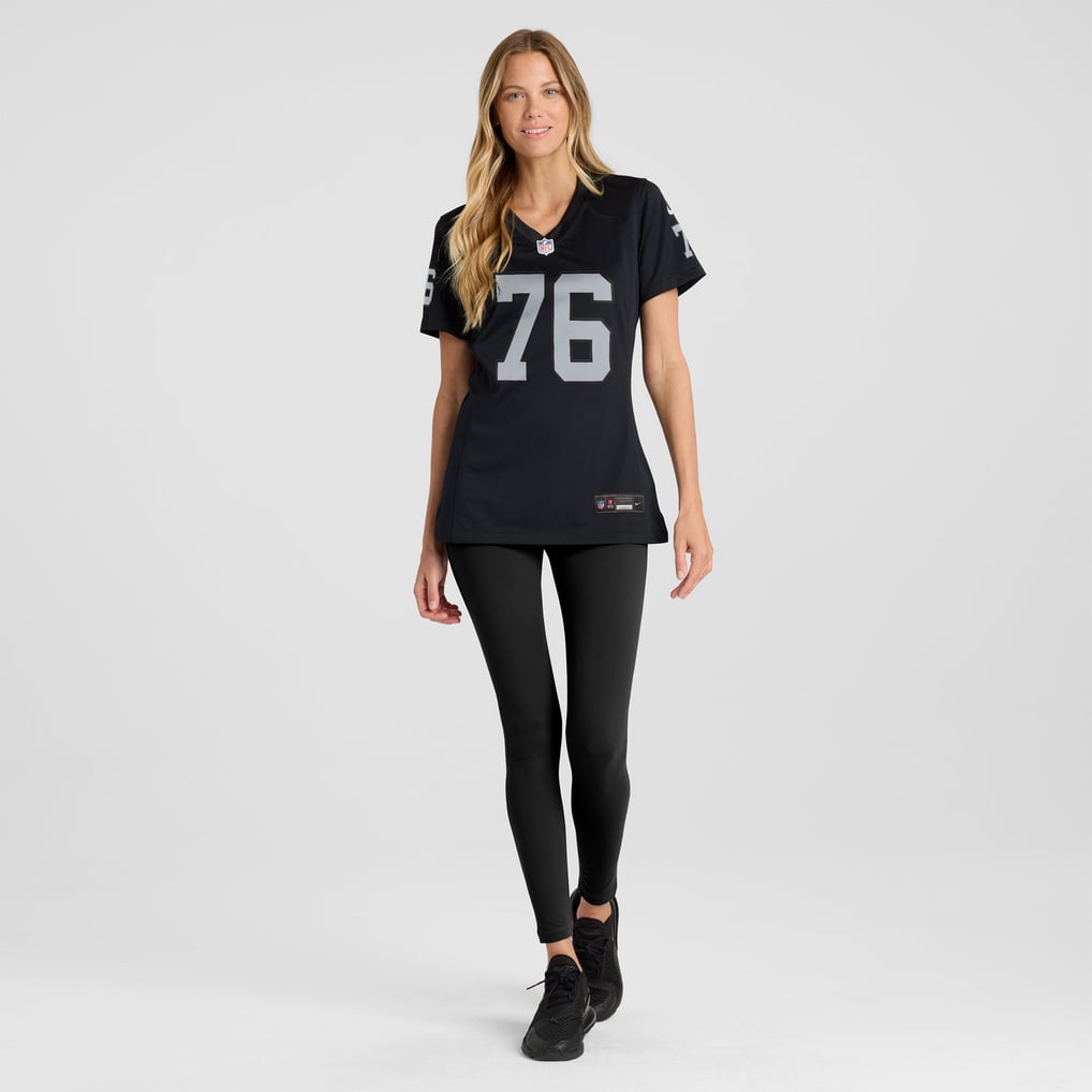 Women's Las Vegas Raiders Caleb Rogers Black Team Game Jersey
