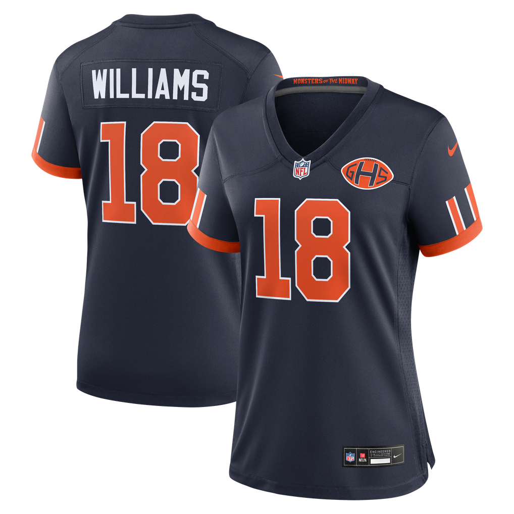 Women's Chicago Bears Caleb Williams Navy 2026 Rivalries Collection Game Jersey