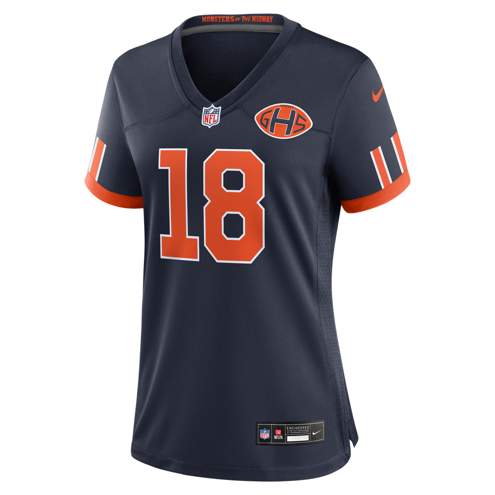 Women's Chicago Bears Caleb Williams Navy 2026 Rivalries Collection Game Jersey