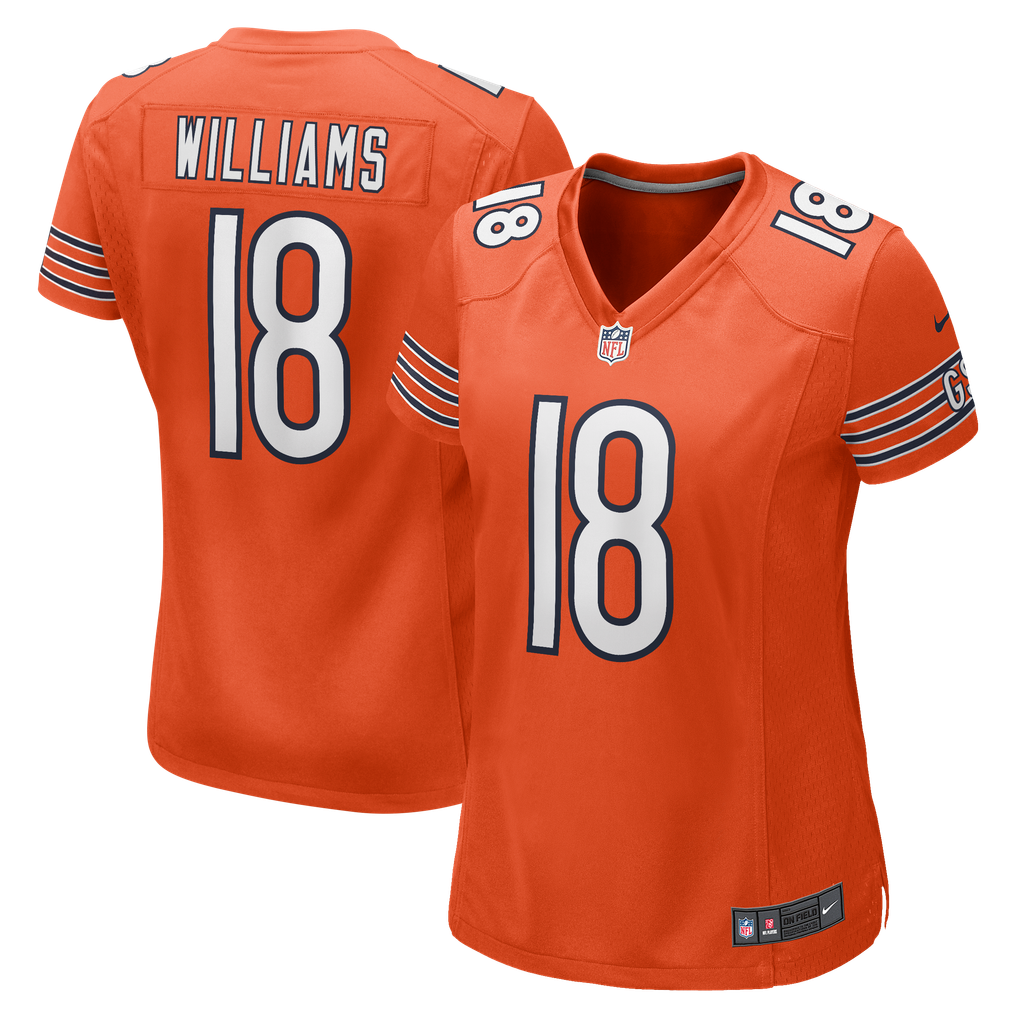 Women's Chicago Bears Caleb Williams Orange Alternate Game Jersey