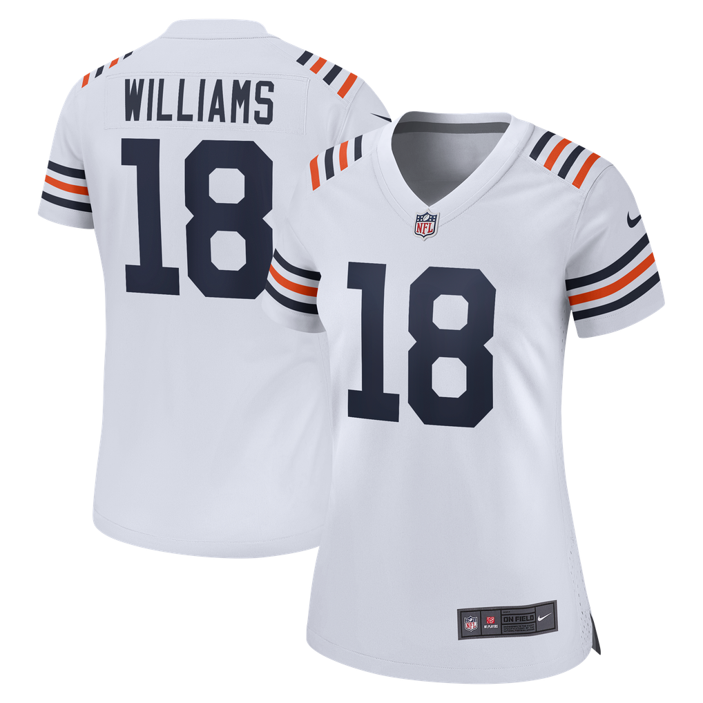 Women's Chicago Bears Caleb Williams White 2nd Alternate Game Player Jersey