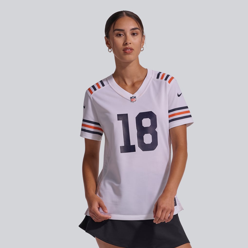 Women's Chicago Bears Caleb Williams White 2nd Alternate Game Player Jersey