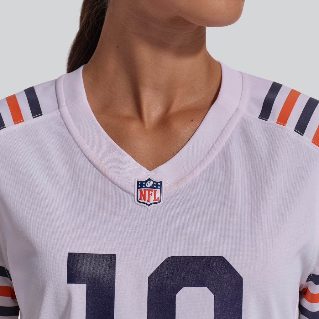 Women's Chicago Bears Caleb Williams White 2nd Alternate Game Player Jersey