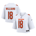 Women's Chicago Bears Caleb Williams White Cropped Fashion Game Jersey