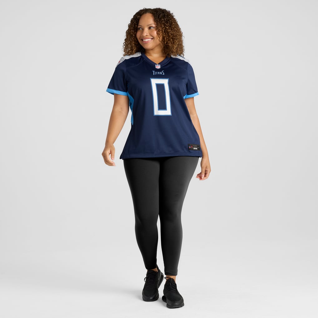 Women's Tennessee Titans Calvin Ridley Navy Game Player Jersey