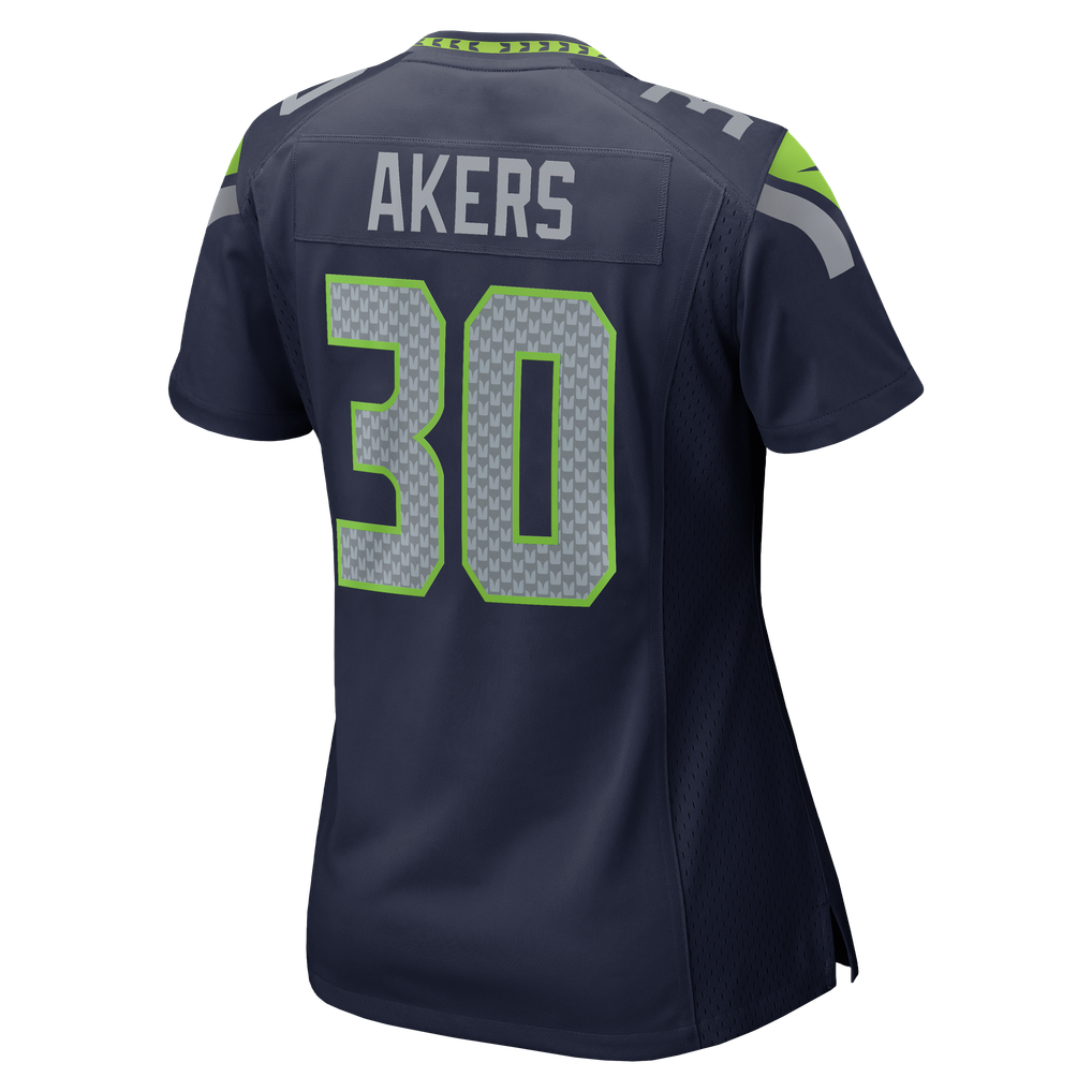 Women's Seattle Seahawks Cam Akers College Navy Team Game Jersey