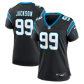 Women's Carolina Panthers Cam Jackson Black Team Game Jersey