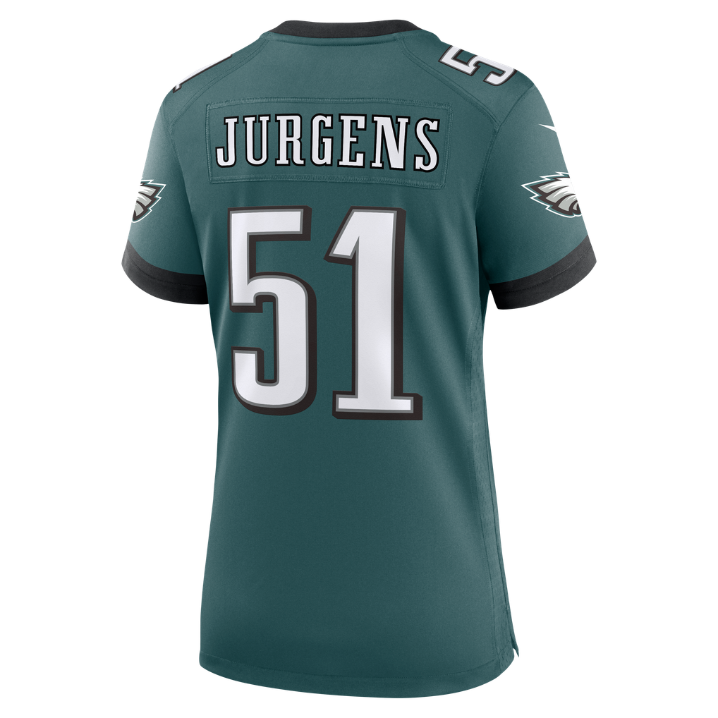 Women's Philadelphia Eagles Cam Jurgens Midnight Green Team Game Jersey