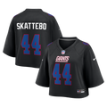 Women's New York Giants Cam Skattebo Black Cropped Fashion Game Jersey