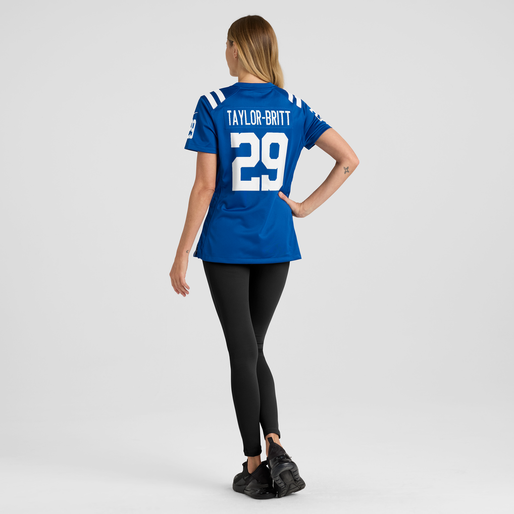 Women's Indianapolis Colts Cam Taylor-Britt Royal Team Game Jersey