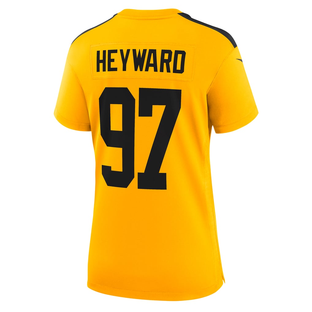 Women's Pittsburgh Steelers Cameron Heyward Gold Alternate 1933 Throwback Game Jersey