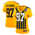 Women's Pittsburgh Steelers Cameron Heyward Gold Alternate 1933 Throwback Game Jersey