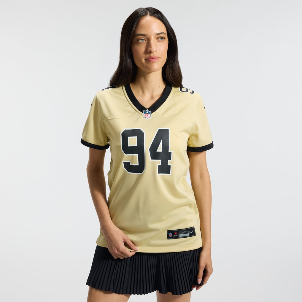 Women's New Orleans Saints Cameron Jordan Gold Gameday Golds Alternate Game Player Jersey