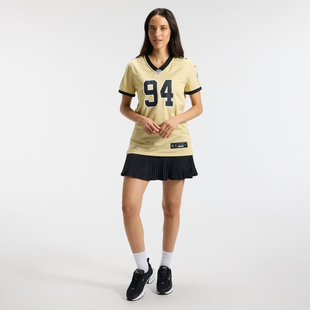 Women's New Orleans Saints Cameron Jordan Gold Gameday Golds Alternate Game Player Jersey