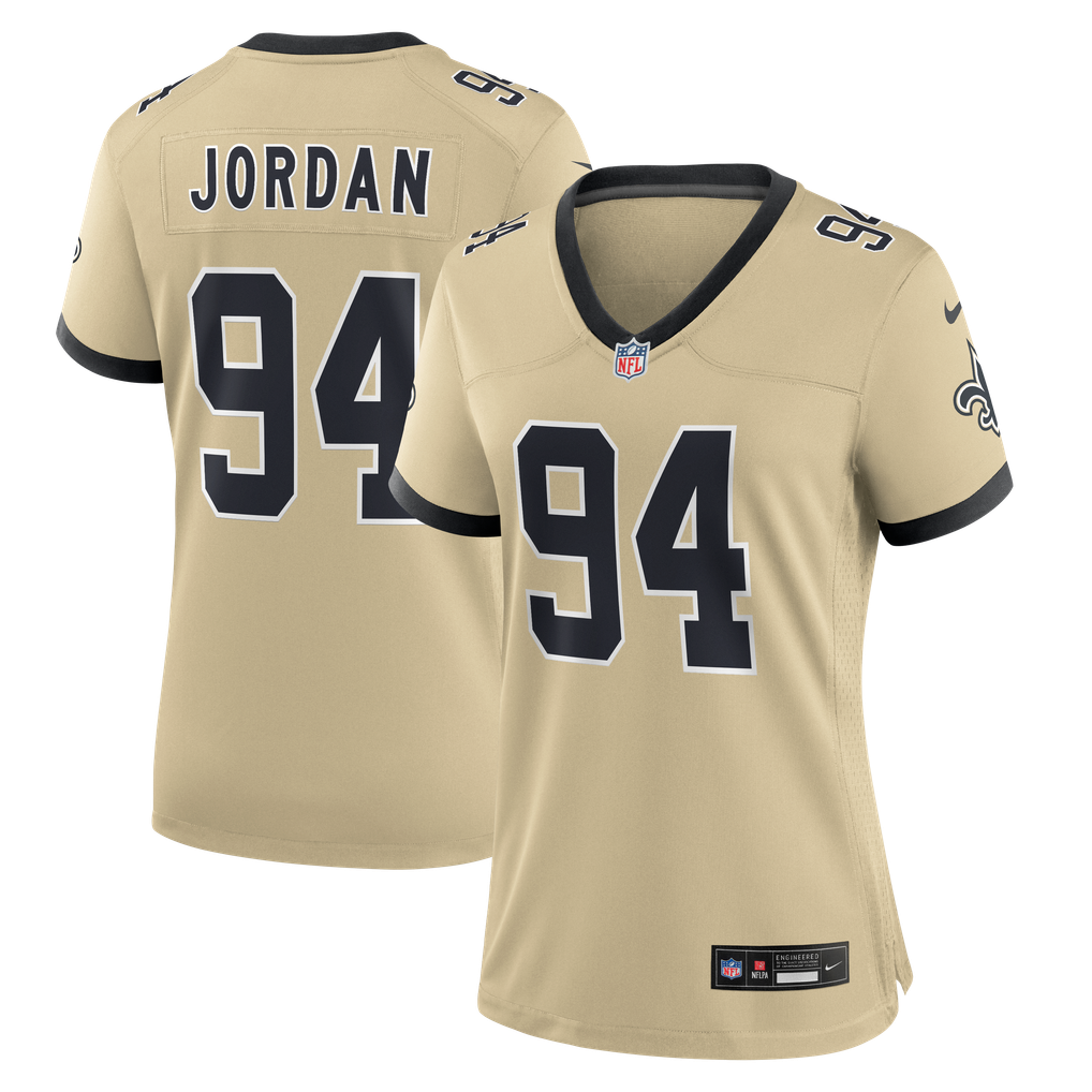 Women's New Orleans Saints Cameron Jordan Gold Gameday Golds Alternate Game Player Jersey