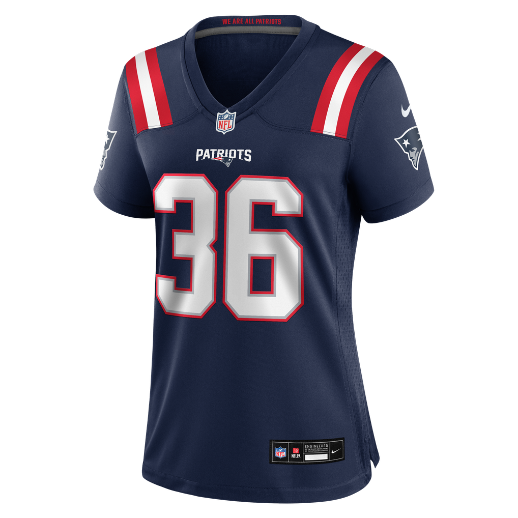 Women's New England Patriots Cameron Latu Navy Team Game Jersey