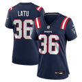 Women's New England Patriots Cameron Latu Navy Team Game Jersey