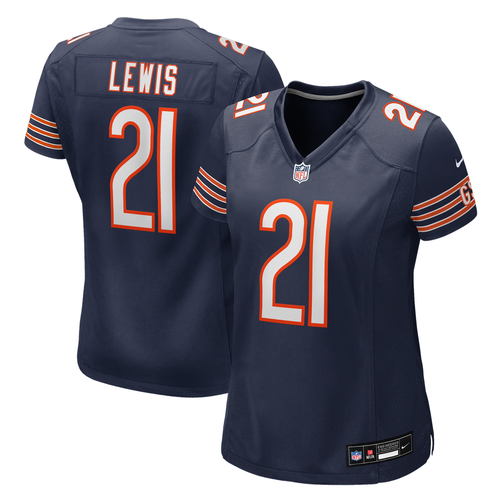 Women's Chicago Bears Cameron Lewis Navy Team Game Jersey