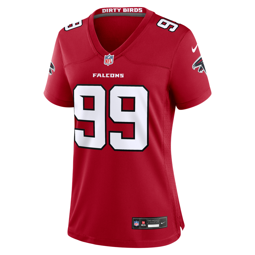 Women's Atlanta Falcons Cameron Thomas Red Team Game Jersey