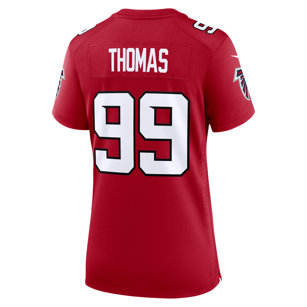 Women's Atlanta Falcons Cameron Thomas Red Team Game Jersey