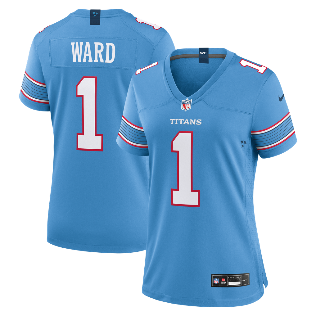 Women's Tennessee Titans Cameron Ward Light Blue Game Jersey