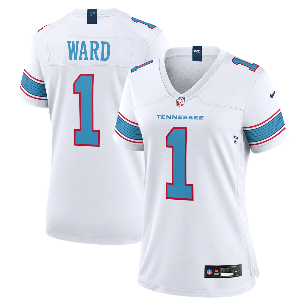 Women's Tennessee Titans Cameron Ward White Game Jersey