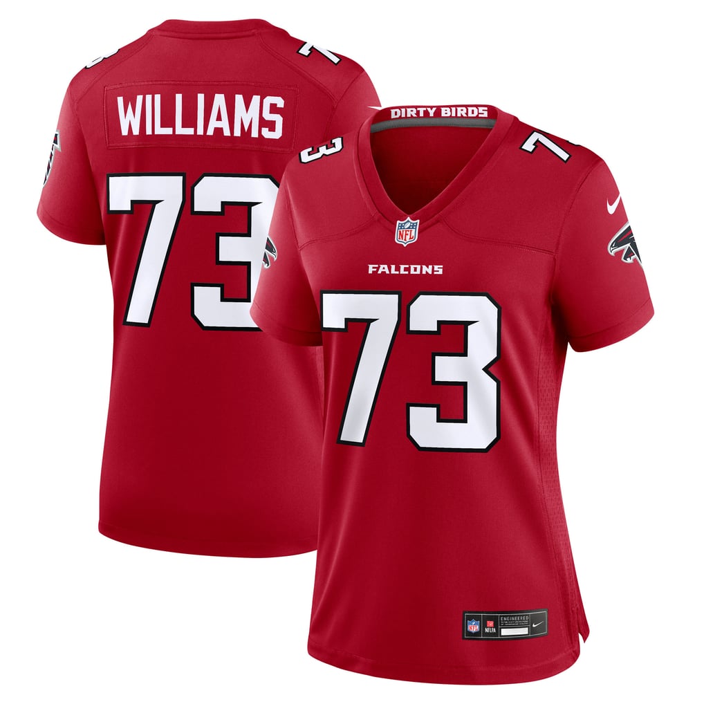 Women's Atlanta Falcons Cameron Williams Red Team Game Jersey