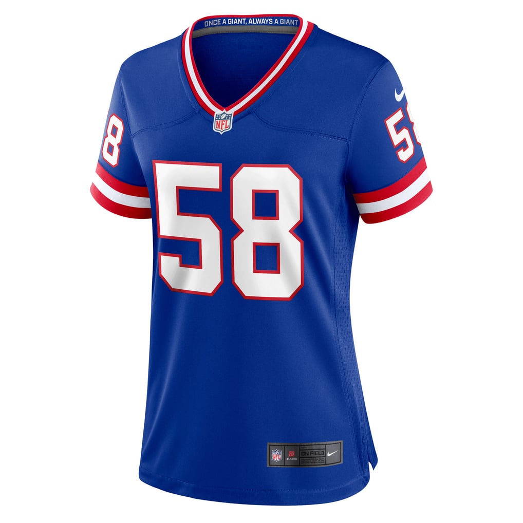 Women's New York Giants Carl Banks Royal Classic Retired Player Game Jersey