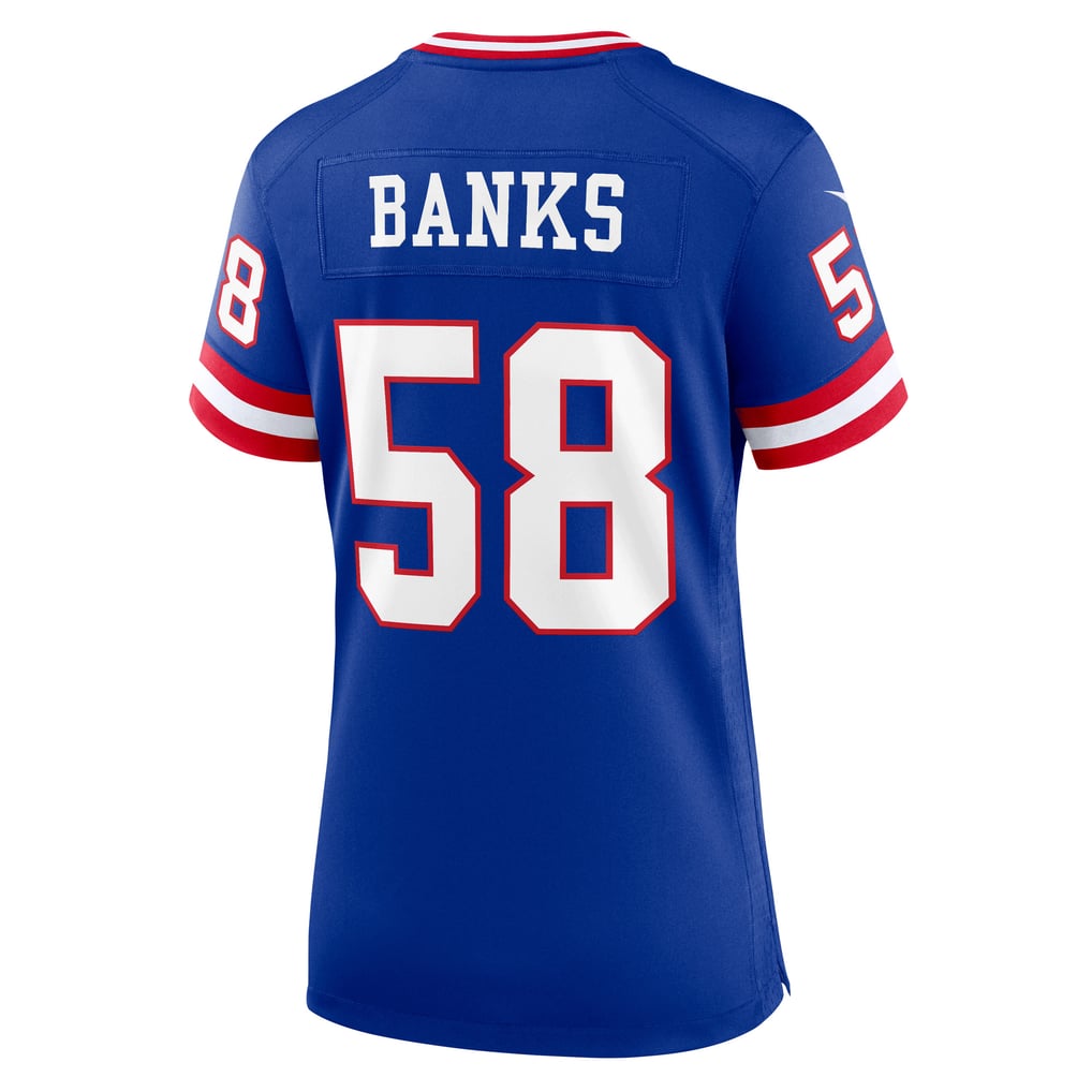 Women's New York Giants Carl Banks Royal Classic Retired Player Game Jersey