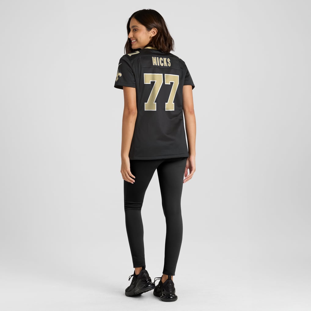 Women's New Orleans Saints Carl Nicks Black Game Retired Player Jersey