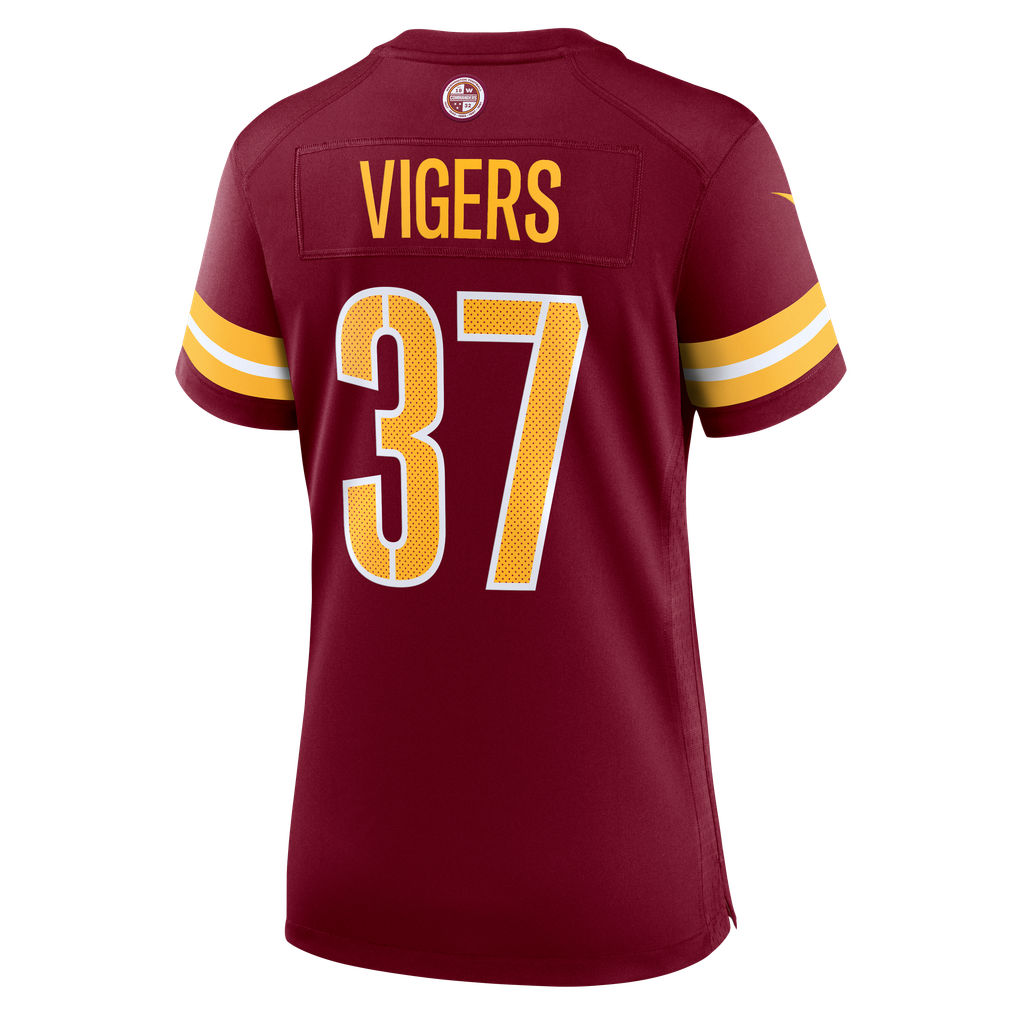 Women's Washington Commanders Car'lin Vigers Burgundy Team Game Jersey