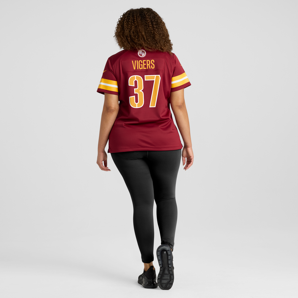 Women's Washington Commanders Car'lin Vigers Burgundy Team Game Jersey